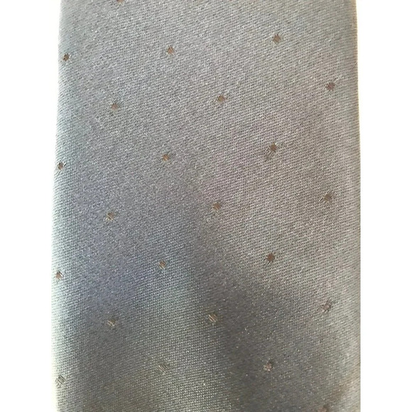 VTG Manhattan Made in USA Blue Black Dots Men's Classic Neck Tie - Picture 2 of 4